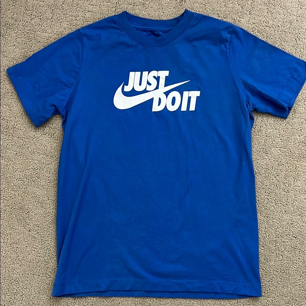 Nike Kids Just Do It Blue Tee